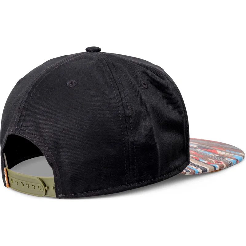 kepure-plokscia-juoda-snapback-aztek-djinns kepure-plokscia-juoda-snapback-aztek-djinns