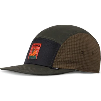 Gorra plana verde ajustable Resting Man de Djinns
