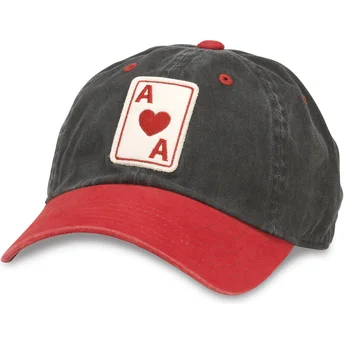 Gorra curva azul marino y roja ajustable Anaheim Aces Archive de American Needle
