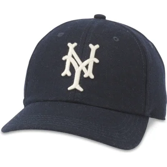 Granatowa zakrzywiona czapka z regulacją New York Cubans...