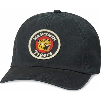 Gorra curva negra ajustable Hanshin Tigers Hepcat de...