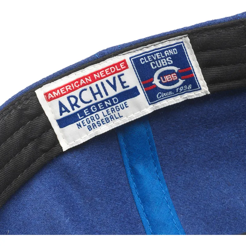 kepure-islenkta-melyna-reguliuojama-juostele-cleveland-cubs-archive-legend-cleveland-cubs-mlb-american-needle