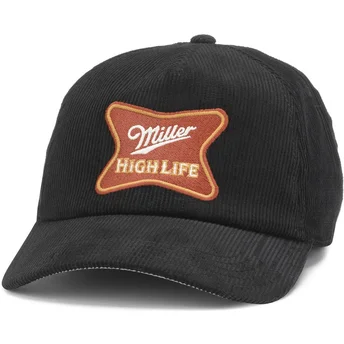 Καπέλο καμπύλο μαύρο snapback Miller High Life Roscoe Cord από την American Needle