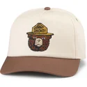 kepure-islenkta-ruda-snapback-smokey-bear-roscoe-american-needle