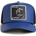 czapka-trucker-niebiesko-czarna-kon-lfg-stallion-pre-game-seasonal-the-farm-od-goorin-bros