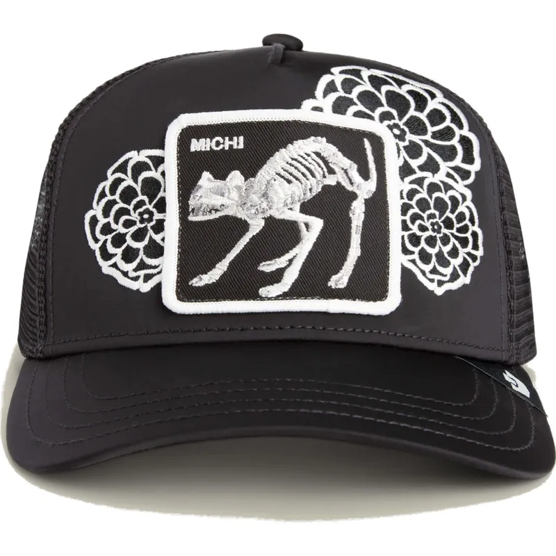 cap-islenkta-black-snapback-gato-dia-de-michi-dia-los-muertos-the-farm-the-farm-de-goorin-bros