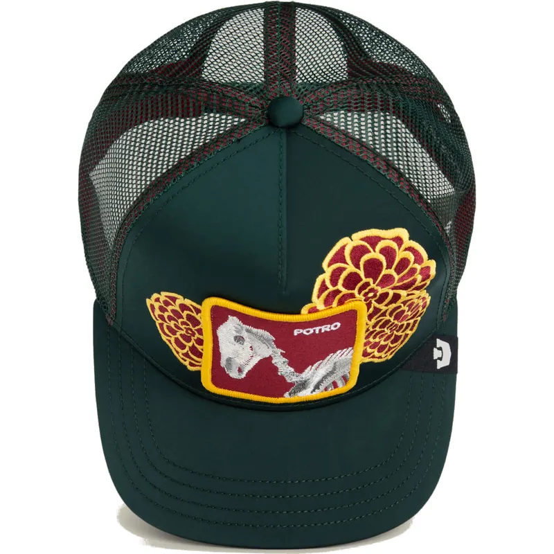 kepure-islenkta-vilkikas-zalia-snapback-caballo-dia-de-potro-dia-los-muertos-the-farm-the-farm-de-goorin-bros