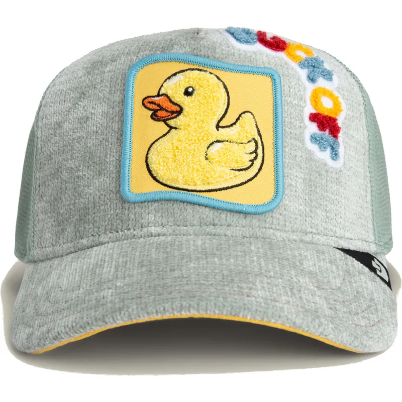 kepure-islenkta-vilkikas-pilka-snapback-pato-duck-off-ducking-autocorrect-happy-thoughts-the-farm-the-farm-de-goorin-bros