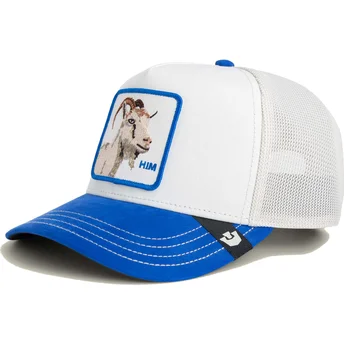 Kepurė išlenkta vilkikas balta snapback cabra Him Suede Goat Suede Truckers The Farm The Farm de Goorin Bros.