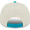 bezowo-niebieska-zakrzywiona-czapka-snapback-9fifty-a-frame-precurved-hardwood-classics-charlotte-hornets-nba-new-era