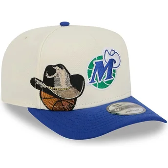 Kepurė išlenkta mėlyna snapback 9FIFTY A Frame Precurved Hardwood Classics Dallas Mavericks NBA New Era