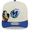 bezowo-niebieska-zakrzywiona-czapka-snapback-9fifty-a-frame-precurved-hardwood-classics-dallas-mavericks-nba-new-era