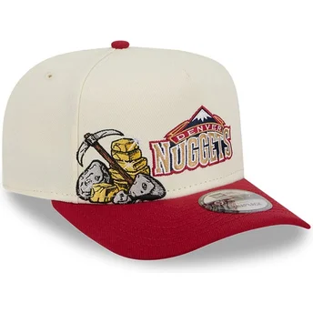 Kepurė išlenkta raudona snapback 9FIFTY A Frame Precurved Hardwood Classics Denver Nuggets NBA New Era