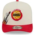 cap-islenkta-red-snapback-9fifty-a-frame-precurved-hardwood-classics-houston-rockets-nba-new-era
