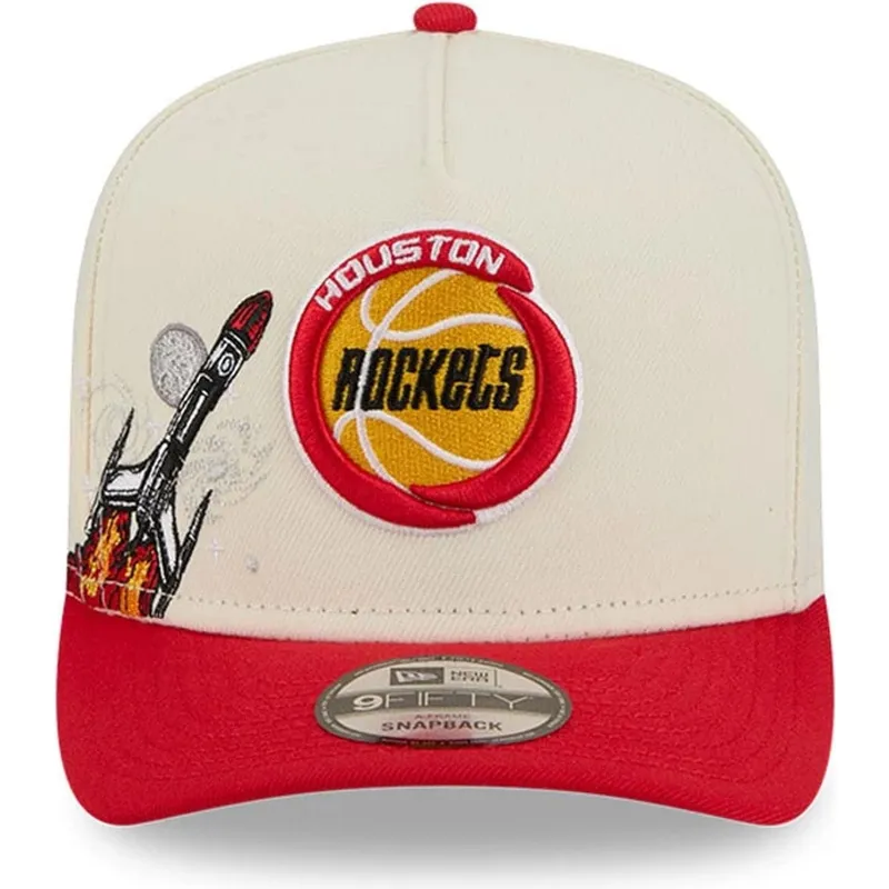 cap-islenkta-red-snapback-9fifty-a-frame-precurved-hardwood-classics-houston-rockets-nba-new-era