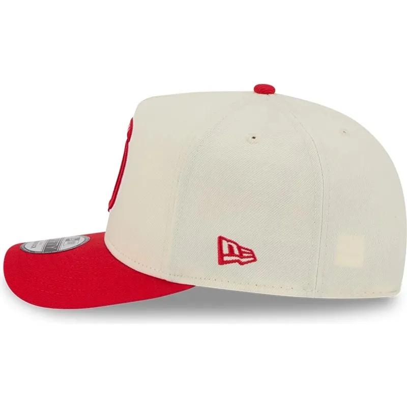cap-islenkta-red-snapback-9fifty-a-frame-precurved-hardwood-classics-houston-rockets-nba-new-era