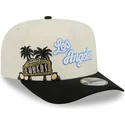 kepure-islenkta-juoda-snapback-9fifty-a-frame-precurved-hardwood-classics-los-angeles-lakers-nba-new-era