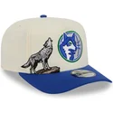kepure-islenkta-melyna-snapback-9fifty-a-frame-precurved-hardwood-classics-minnesota-timberwolves-nba-new-era