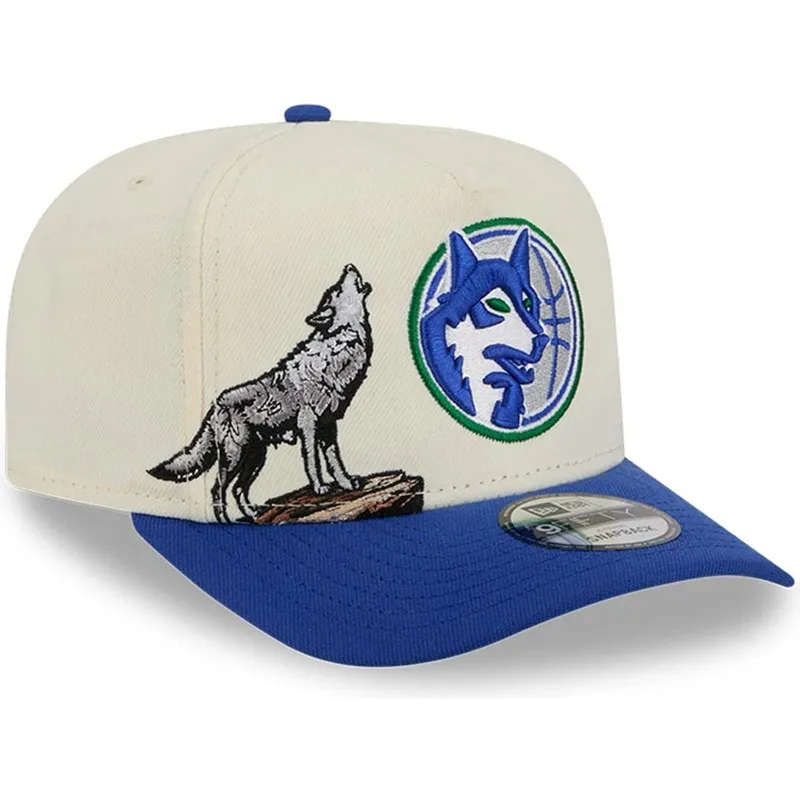 cap-islenkta-blue-snapback-9fifty-a-frame-precurved-hardwood-classics-minnesota-timberwolves-nba-new-era