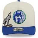 cap-islenkta-blue-snapback-9fifty-a-frame-precurved-hardwood-classics-minnesota-timberwolves-nba-new-era
