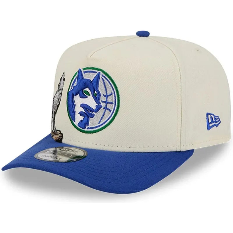 kepure-islenkta-melyna-snapback-9fifty-a-frame-precurved-hardwood-classics-minnesota-timberwolves-nba-new-era