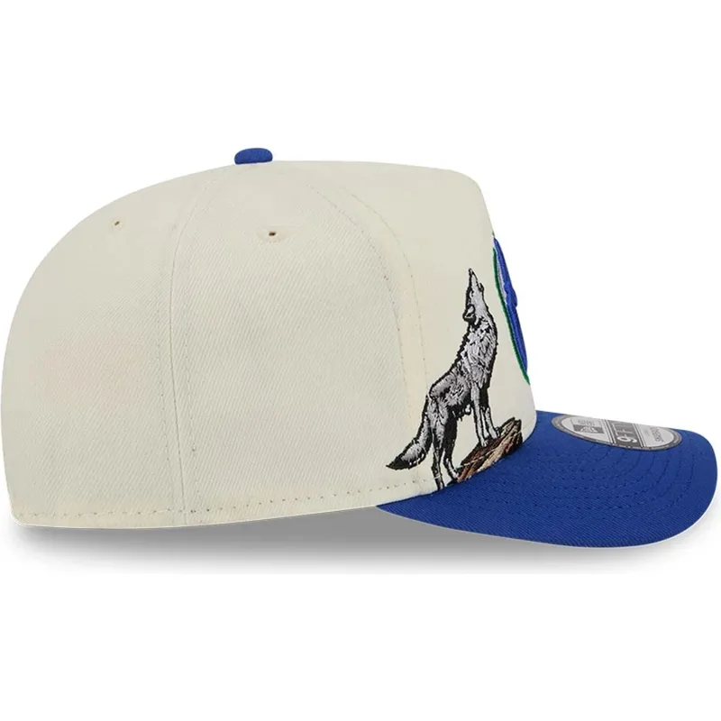 cap-islenkta-blue-snapback-9fifty-a-frame-precurved-hardwood-classics-minnesota-timberwolves-nba-new-era