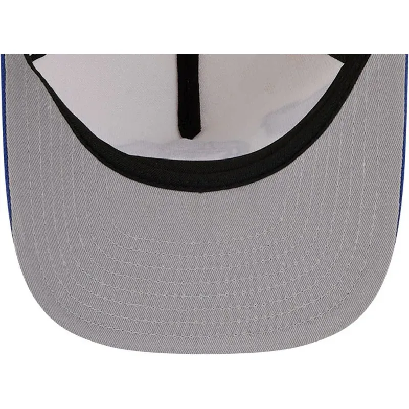 bezowo-niebieska-zakrzywiona-czapka-snapback-9fifty-a-frame-precurved-hardwood-classics-minnesota-timberwolves-nba-new-era