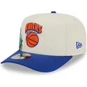 kepure-islenkta-melyna-snapback-9fifty-a-frame-precurved-hardwood-classics-new-york-knicks-nba-new-era