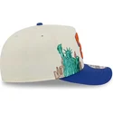 kepure-islenkta-melyna-snapback-9fifty-a-frame-precurved-hardwood-classics-new-york-knicks-nba-new-era