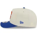 new-era-curved-brim-9fifty-a-frame-precurved-hardwood-classics-new-york-knicks-nba-beige-and-blue-snapback-cap