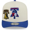 kepure-islenkta-melyna-snapback-9fifty-a-frame-precurved-hardwood-classics-philadelphia-76ers-nba-new-era