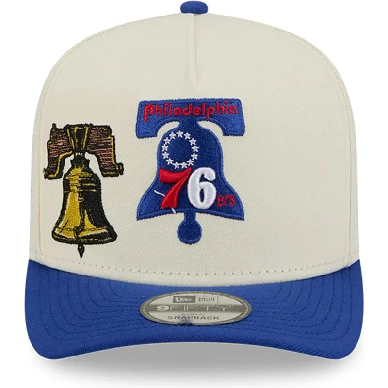 cap-islenkta-blue-snapback-9fifty-a-frame-precurved-hardwood-classics-philadelphia-76ers-nba-new-era