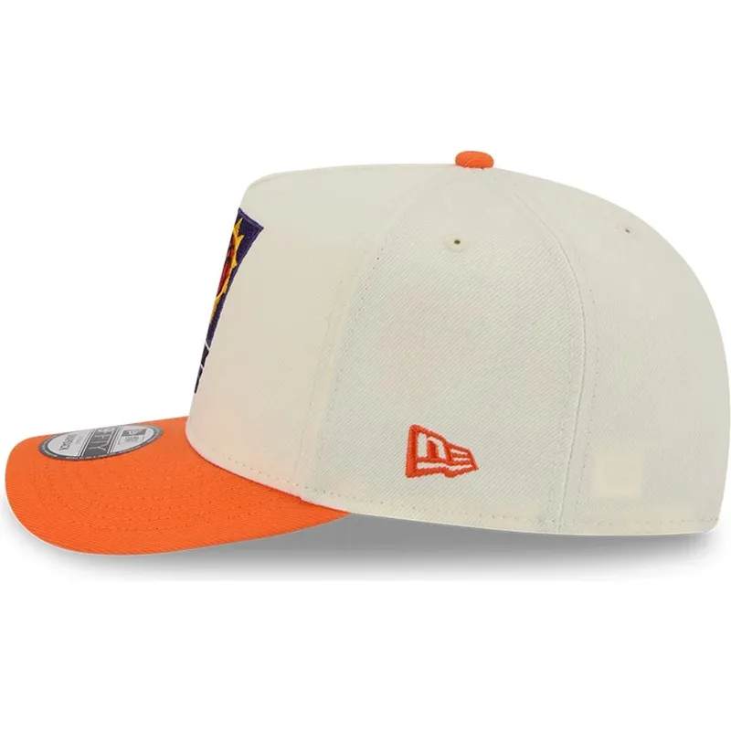 bezowo-pomaranczowa-zakrzywiona-czapka-snapback-9fifty-a-frame-precurved-hardwood-classics-phoenix-suns-nba-new-era