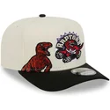 kepure-islenkta-juoda-snapback-9fifty-a-frame-precurved-hardwood-classics-toronto-raptors-nba-new-era