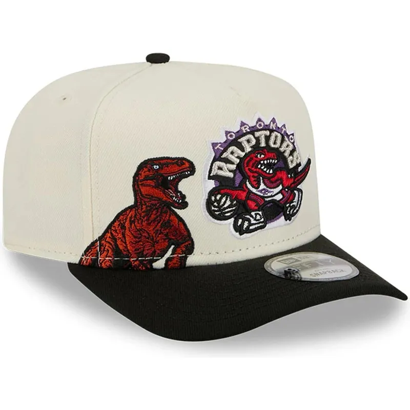 kepure-islenkta-juoda-snapback-9fifty-a-frame-precurved-hardwood-classics-toronto-raptors-nba-new-era