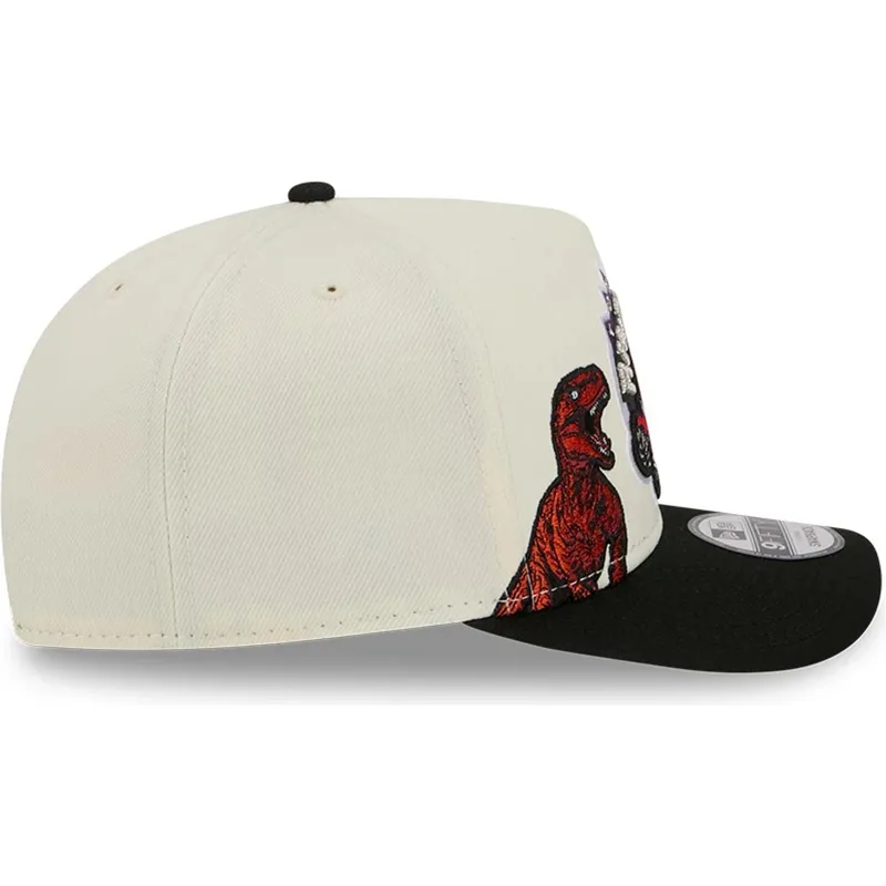 kepure-islenkta-juoda-snapback-9fifty-a-frame-precurved-hardwood-classics-toronto-raptors-nba-new-era
