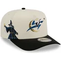 bezowo-czarna-czapka-z-daszkiem-snapback-9fifty-a-frame-precurved-hardwood-classics-washington-wizards-nba-od-new-era