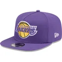 new-era-flat-brim-9fifty-a-frame-hardwood-classics-los-angeles-lakers-nba-purple-snapback-cap