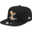 kepure-plokscia-juoda-snapback-9fifty-a-frame-hardwood-classics-milwaukee-bucks-nba-new-era