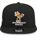 czarna-plaska-czapka-snapback-9fifty-a-frame-hardwood-classics-milwaukee-bucks-nba-od-new-era