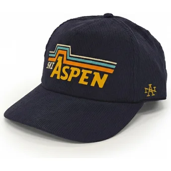 Granatowa czapka z daszkiem snapback Aspen Printed Cord od American Needle