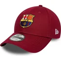 gorra-curva-roja-ajustable-de-fc-barcelona-laliga-9forty-core-de-new-era