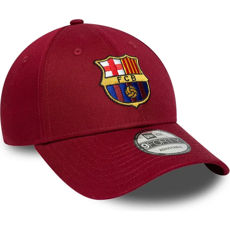 kepure-islenkta-raudona-snapback-9forty-ajustable-fc-barcelona-laliga-new-era