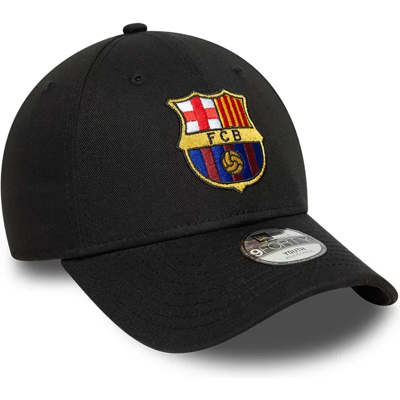 gorra-curva-negra-ajustable-para-nino-de-fc-barcelona-laliga-9forty-core-de-new-era