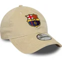 gorra-curva-beige-ajustable-de-fc-barcelona-laliga-9twenty-cord-de-new-era