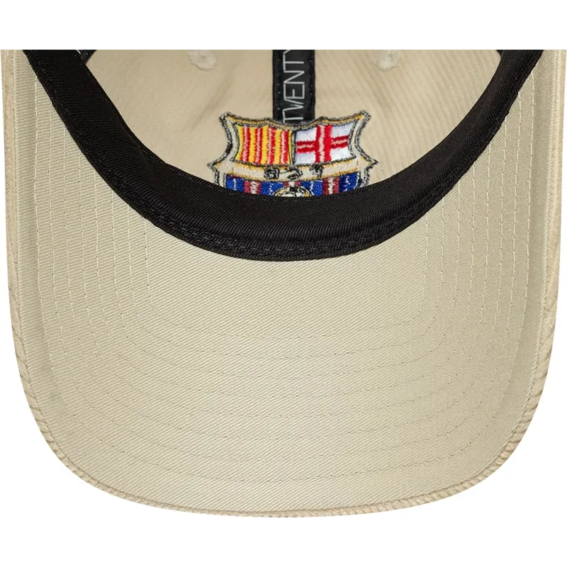 gorra-curva-beige-ajustable-de-fc-barcelona-laliga-9twenty-cord-de-new-era