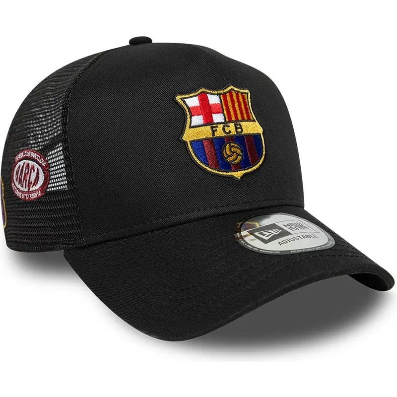 czarna-czapka-trucker-fc-barcelona-laliga-a-frame-patch-od-new-era