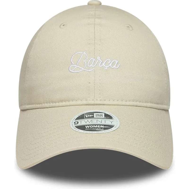 cap-islenkta-beige-snapback-9twenty-ajustable-fc-barcelona-laliga-new-era