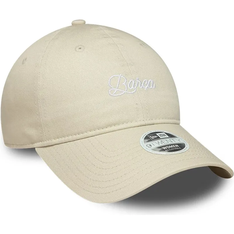 cap-islenkta-beige-snapback-9twenty-ajustable-fc-barcelona-laliga-new-era