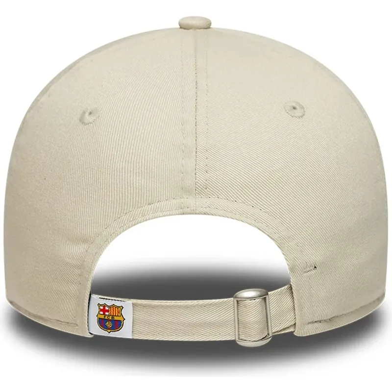 cap-islenkta-beige-snapback-9twenty-ajustable-fc-barcelona-laliga-new-era